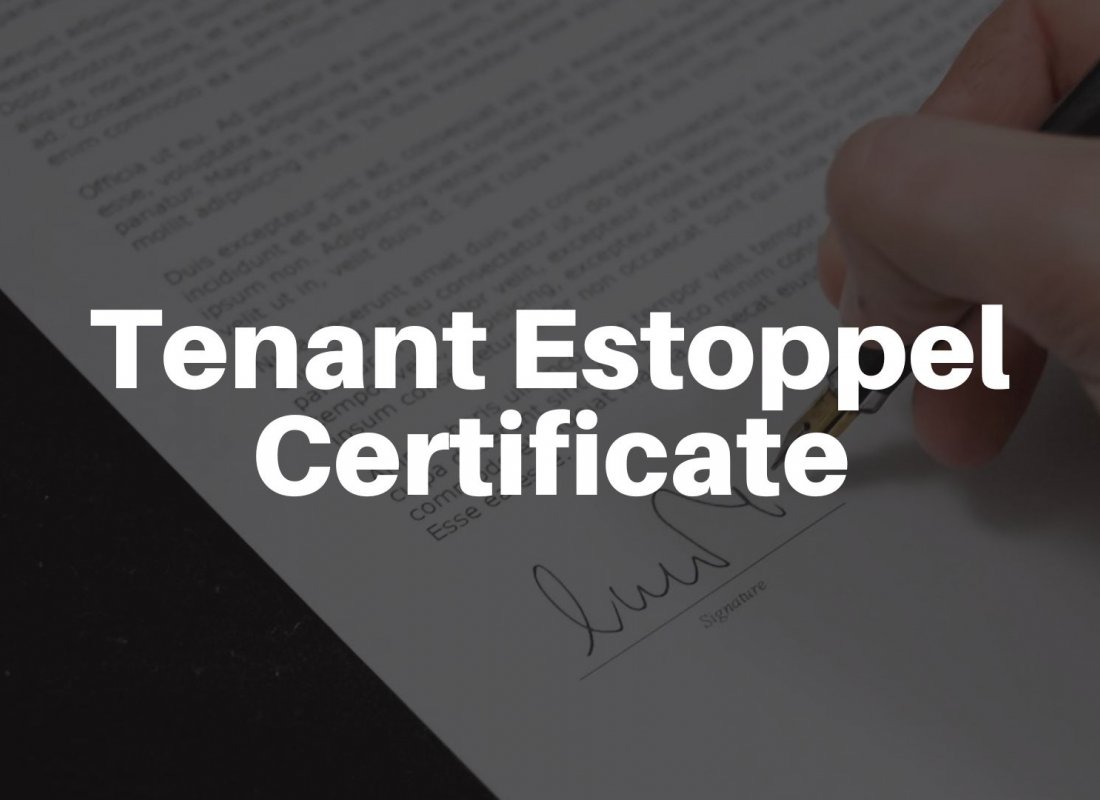 Tenant Estoppel Certificate